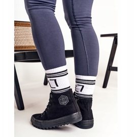 Zapatillas altas de mujer Big Star FF274244 Negro 4