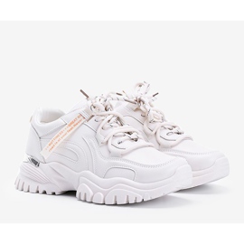 Deportivas beige con suela gruesa Zooey 1 Deportivas beige con suela gruesa Zooey 1