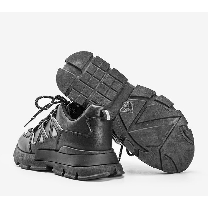 Zapatillas negras con inserciones Filua reflectantes negro 1 Zapatillas negras con inserciones Filua reflectantes negro 1
