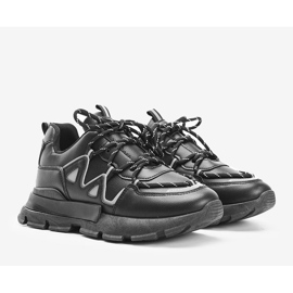 Zapatillas negras con inserciones Filua reflectantes negro 2