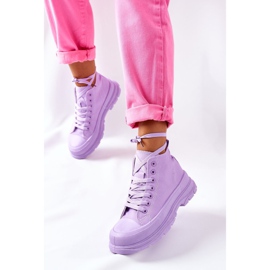 FJ1 Zapatillas altas de suela grande Violet Trissy violeta 1
