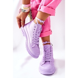 FJ1 Zapatillas altas de suela grande Violet Trissy violeta 3