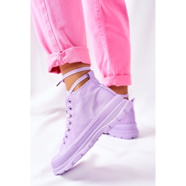 FJ1 Zapatillas altas de suela grande Violet Trissy violeta 6
