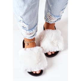 FJ1 Pantuflas De Goma Con Piel Suave Blanca blanco 5