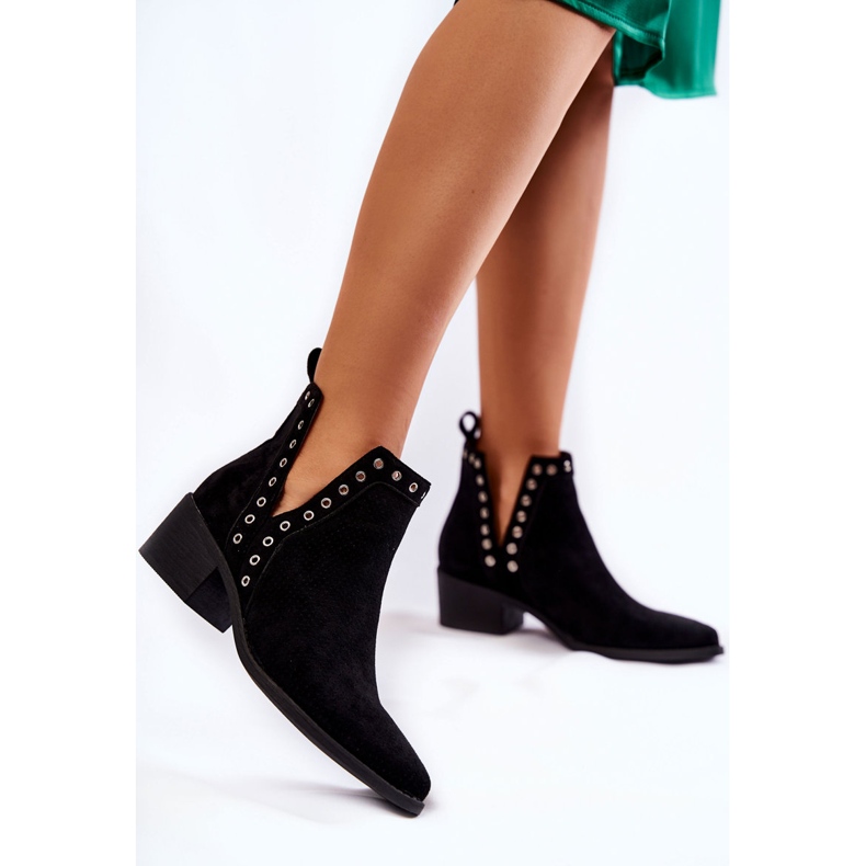 PA1 Black Western Botines calados negros 1
