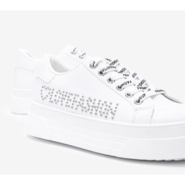 Zapatillas blancas sobre suela gruesa Lovefashion blanco 1