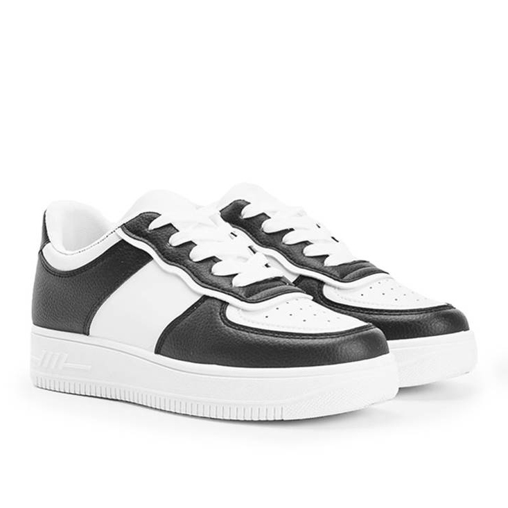 Zapatillas Noyale en blanco y negro 1