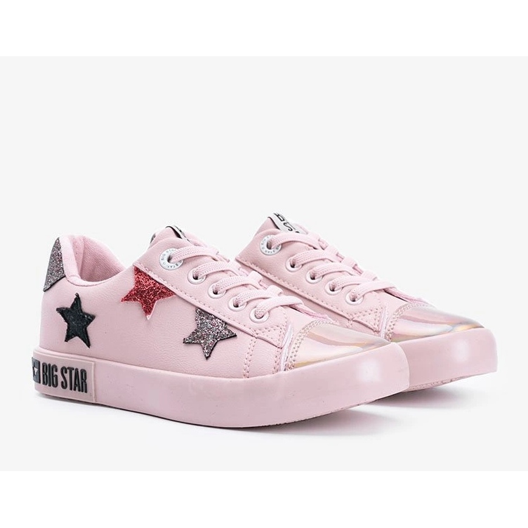 Zapatillas bajas para niños Big Star Light rosa 1