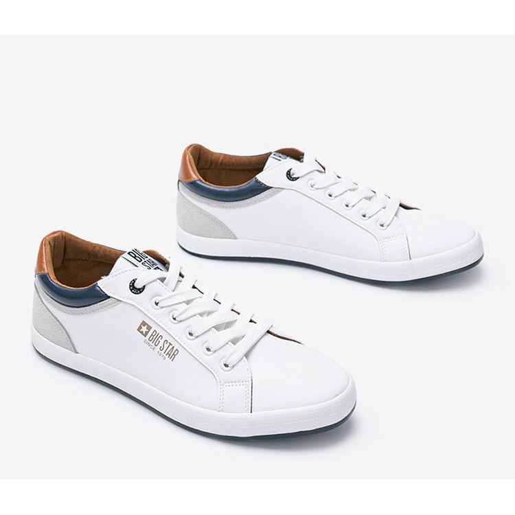 Zapatillas blancas Big Star para hombre de Joseph blanco 1