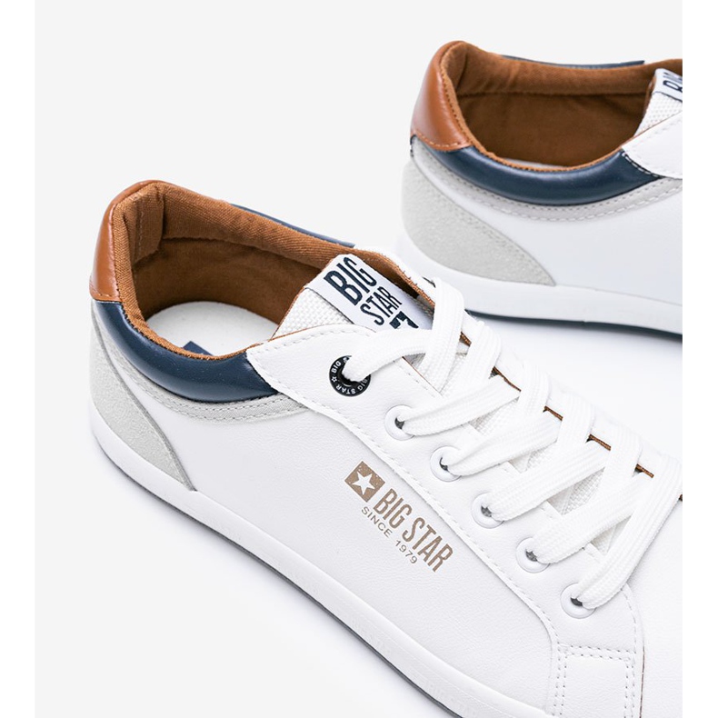 Zapatillas blancas Big Star para hombre de Joseph blanco 2