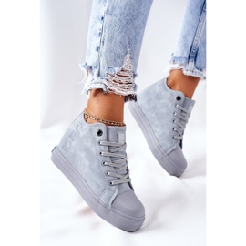 Zapatillas de cuero con cuña Big Star II274094 Azul 5