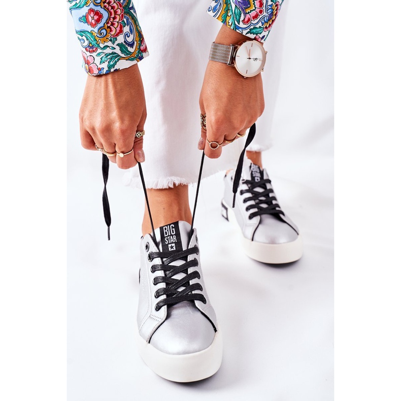 Zapatillas Mujer Piel Big Star II274034 Plata 1