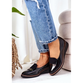 Zapatos Cuña Lacados POTOCKI 12032 Negro 4