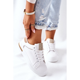 Calzado deportivo Zapatillas en la plataforma blanco y beige Lola 2