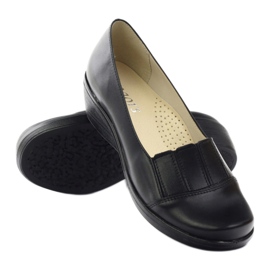 Zapatos de salón para mujer cuña Gregors 255 negro 3