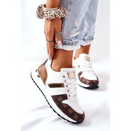 Zapatos Deportivos Zapatillas Blanco Siguiente marrón 2