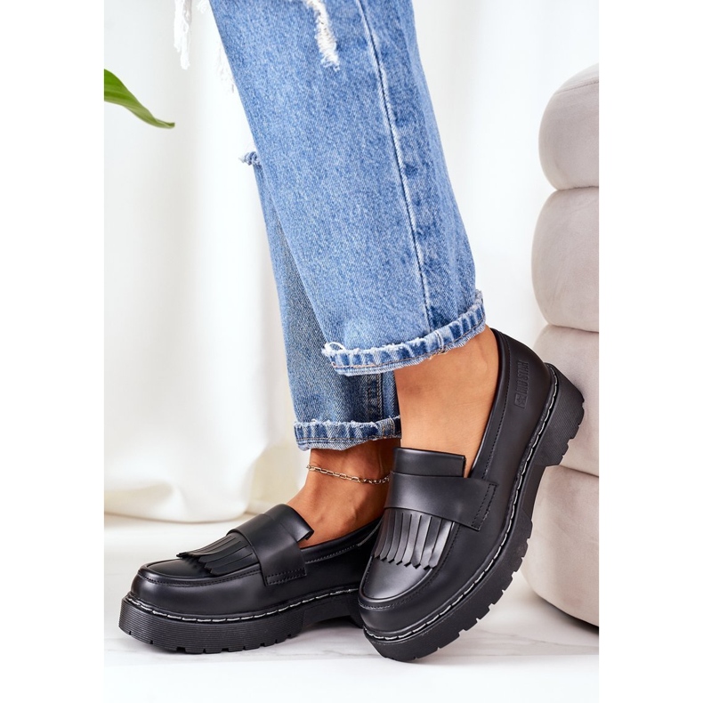 Mocasines de Piel Big Star II274100 Negro 2