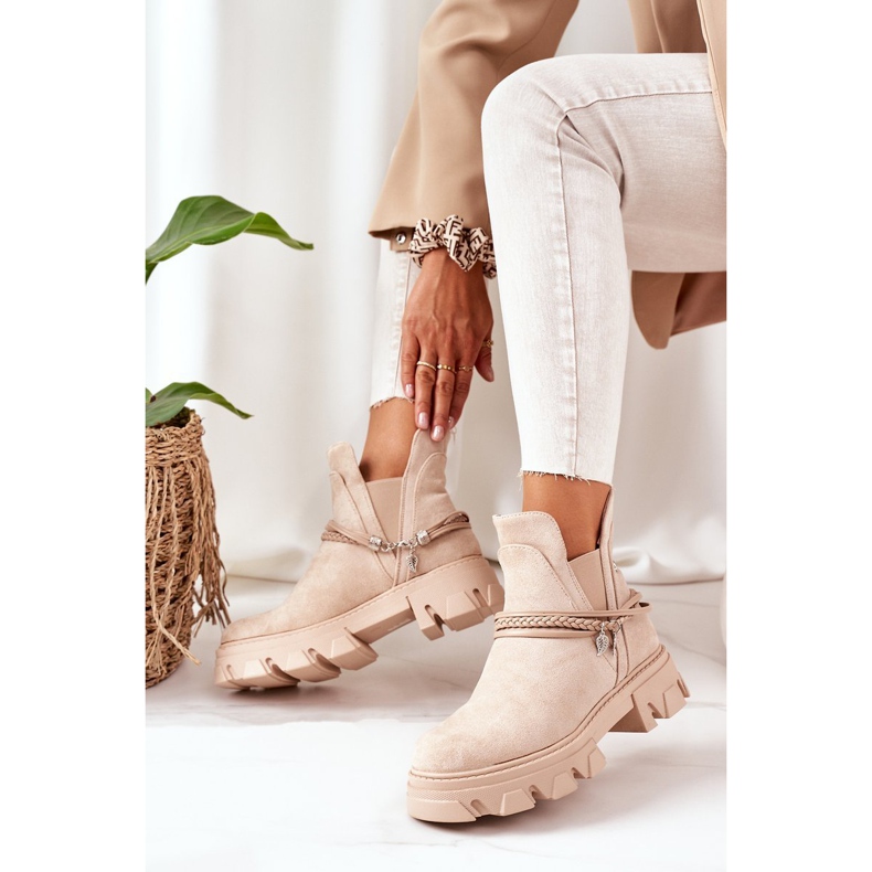 PS1 Warm Booties Botas Jodhpur Beige Buena Idea 2