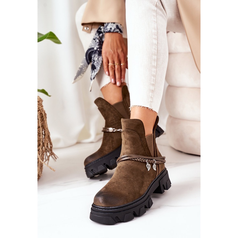 PS1 Botas cálidas Botas Jodhpur Verde oscuro Buena idea 2 PS1 Botas cálidas Botas Jodhpur Verde oscuro Buena idea 2