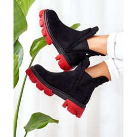 PS1 Botines calientes negros y rojos Fearless negros y rojos 4