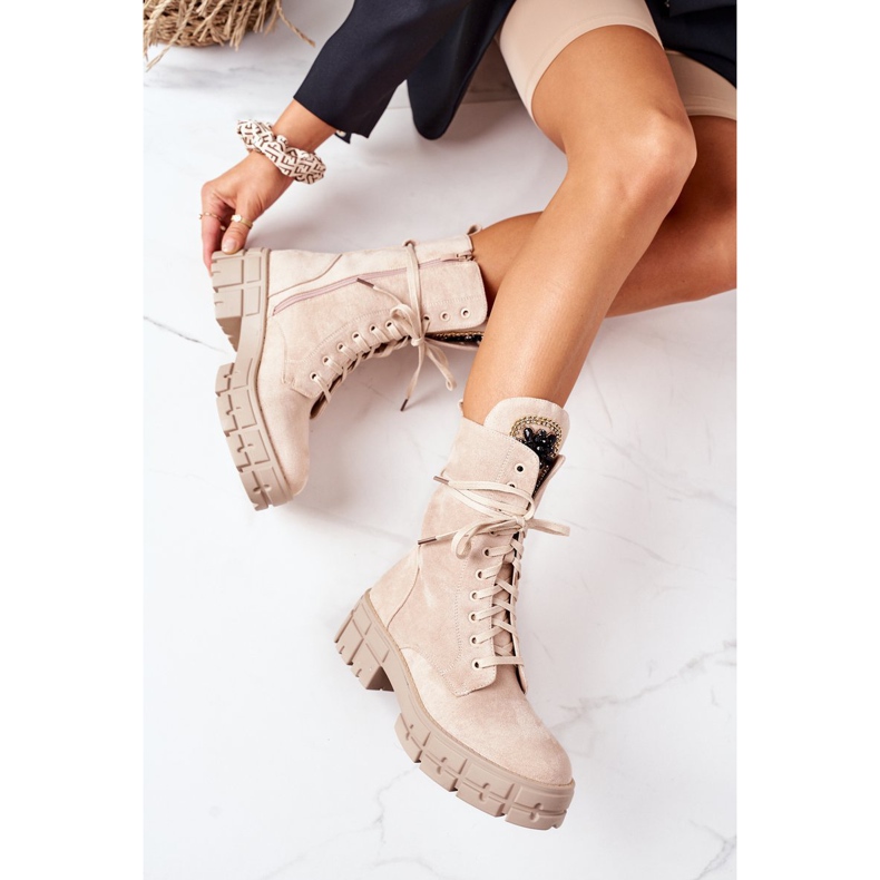 PS1 Trabajadores de gamuza cálida con piedras de Hadley beige 1