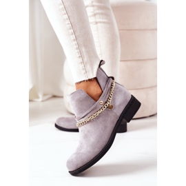 PS1 Botas de ante con cadena Grey Elvira gris 2 PS1 Botas de ante con cadena Grey Elvira gris 2