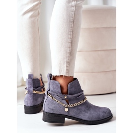 PS1 Botas de ante con cadena Azul Elvira 1 PS1 Botas de ante con cadena Azul Elvira 1