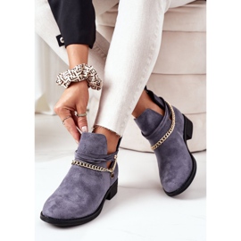 PS1 Botas de ante con cadena Azul Elvira 2 PS1 Botas de ante con cadena Azul Elvira 2