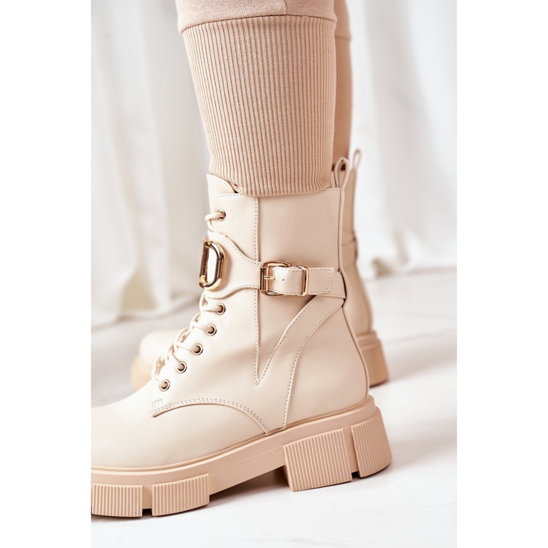 PS1 Trabajadores cálidos con una hebilla dorada Maybelle beige 1