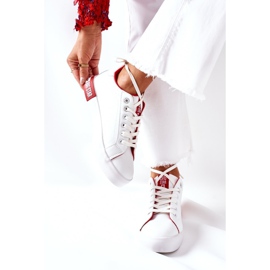 Sneakers Mujer Piel Big Star II274032 Blanco-Rojo 3