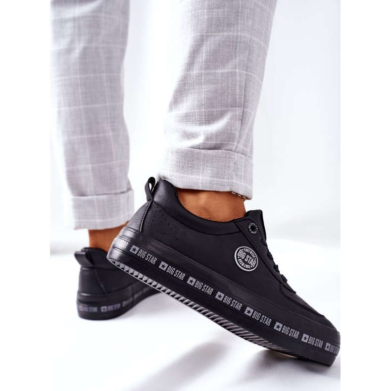 Zapatillas de cuero On The Big Star II274074 Plataforma negra negro 1