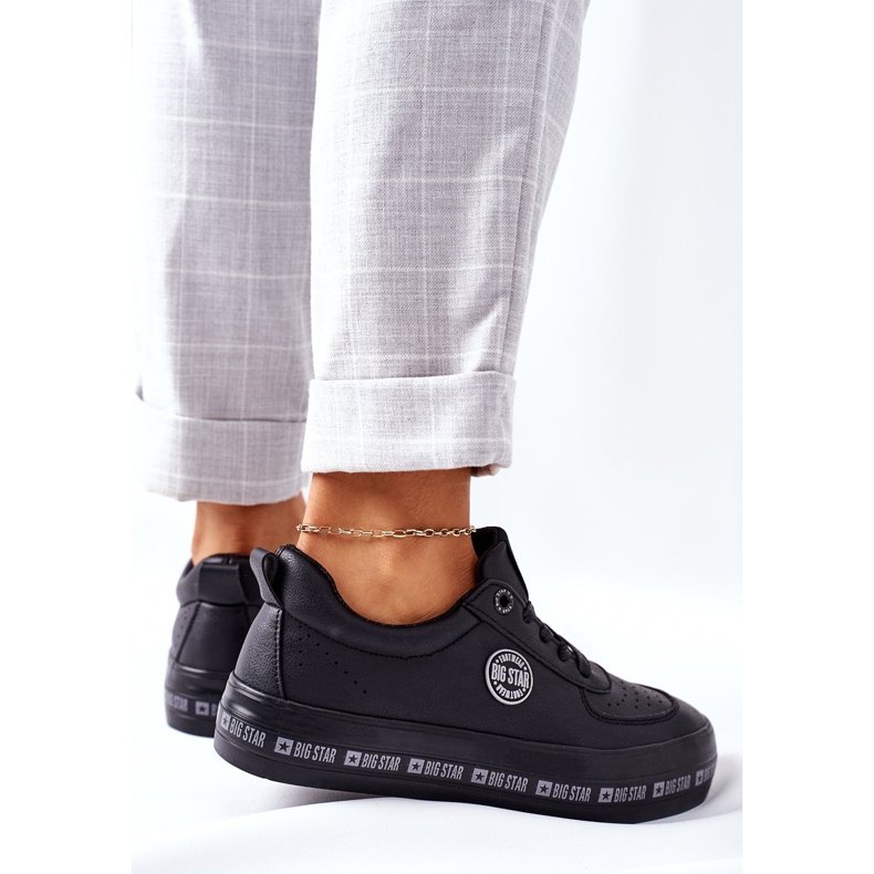 Zapatillas de cuero On The Big Star II274074 Plataforma negra negro 2