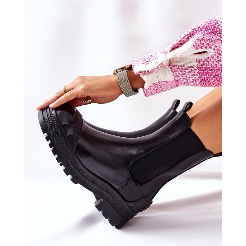 Botines cálidos negros Jodhpur boots Time Off 1 Botines cálidos negros Jodhpur boots Time Off 1