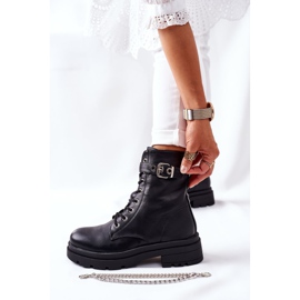 Botas de trabajo negras con cadena Midtown negro 6
