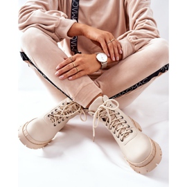 Big Star Botas Timberki Traperki Beżowe Mustgrow beige 5