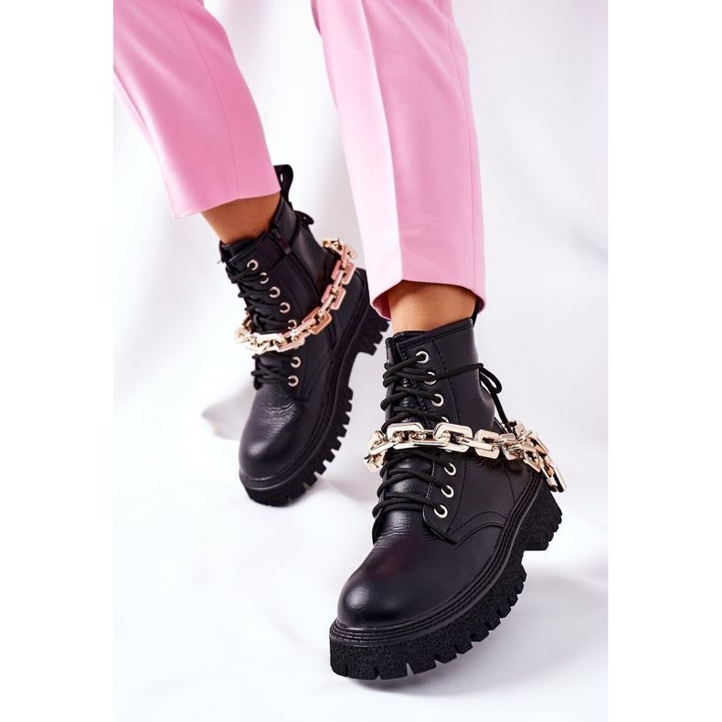 Botas de grial negras de gran estilo negro 1 Botas de grial negras de gran estilo negro 1