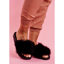 PS1 Zapatillas de mujer con pelo Negro Belmondo 3