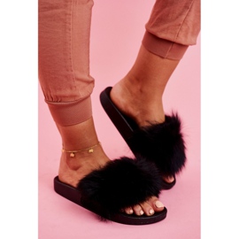 PS1 Zapatillas de mujer con pelo Negro Belmondo 1