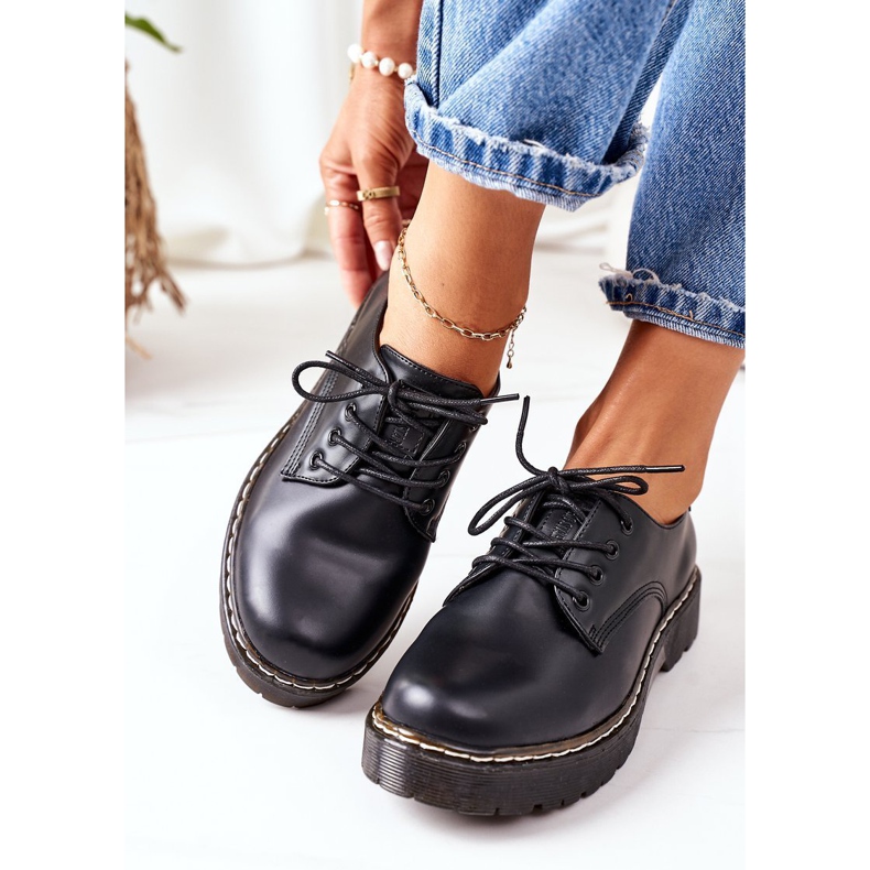 Zapatos Oxford de Piel Big Star II274107 Negro 2