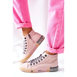 Zapatillas Altas de Piel Big Star II274138 Rosa 2