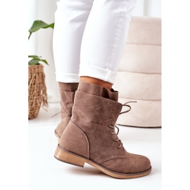 PS1 Botas Con Doble Parte Superior Marrón Claro Violetta caqui 1 PS1 Botas Con Doble Parte Superior Marrón Claro Violetta caqui 1