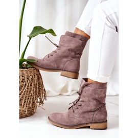 PS1 Botas Con Doble Vástago Taupe Violetta gris 1 PS1 Botas Con Doble Vástago Taupe Violetta gris 1