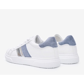 Zapatillas blancas y azules sobre suela gruesa de Tituana blanco 1