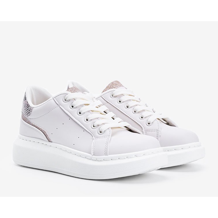 Zapatillas beige con suela gruesa de Aliccer 1