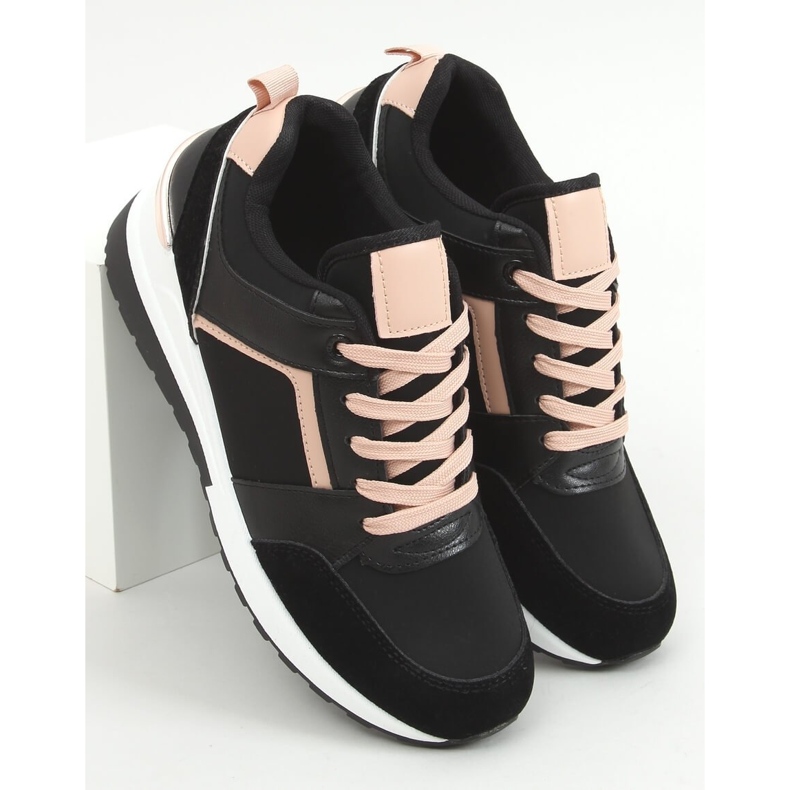 Black P79 Zapatillas deportivas negras con cuña negro 1