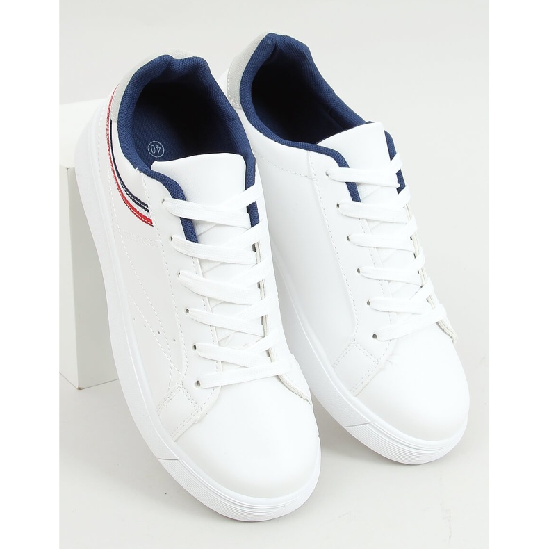 Zapatillas de mujer blancas B0-686 BLANCO / ROJO 1
