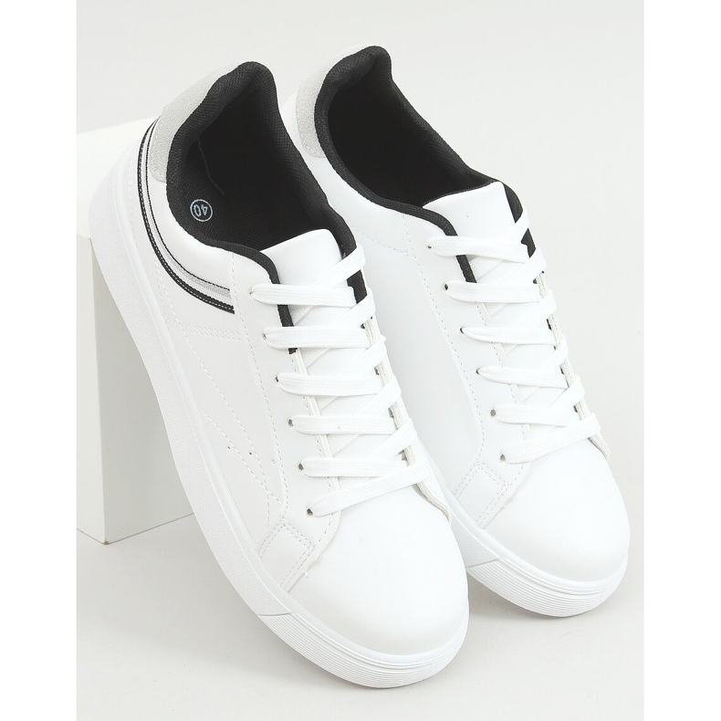 Zapatillas de mujer blancas B0-686 BLANCO / NEGRO 1