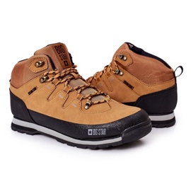 Zapatos cálidos de trekking para hombre Big Star EE174438 Camel marrón 4