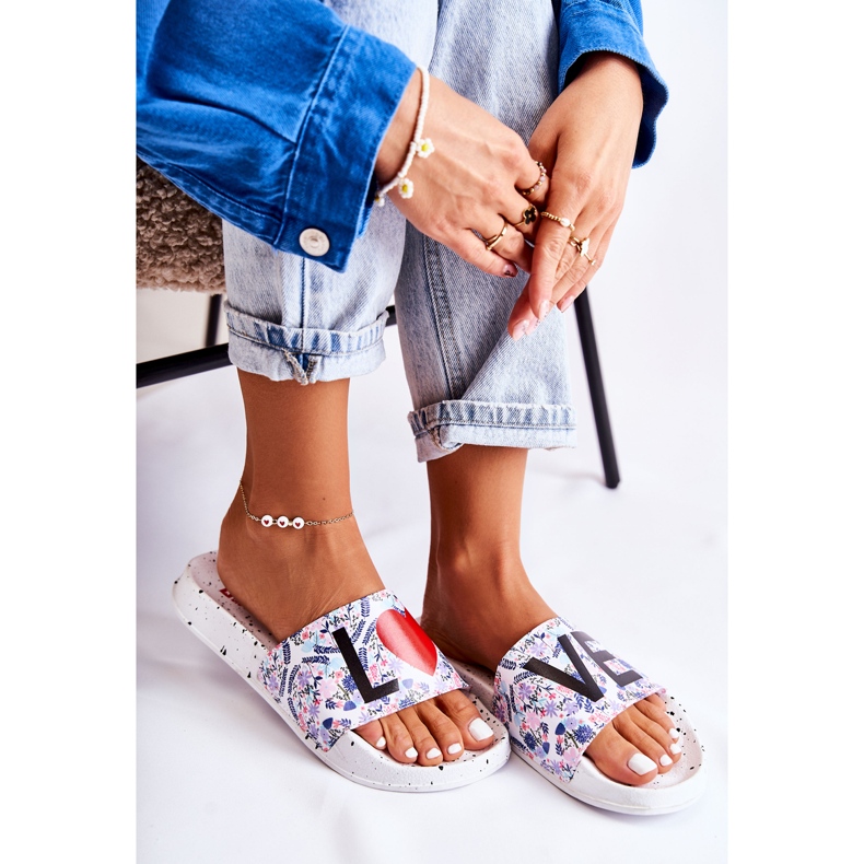 Pantuflas de Mujer Big Star Love White DD274A256 blanco 1