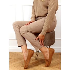 Mocasines para mujer camel H8192 Camel marrón 3